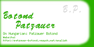 botond patzauer business card